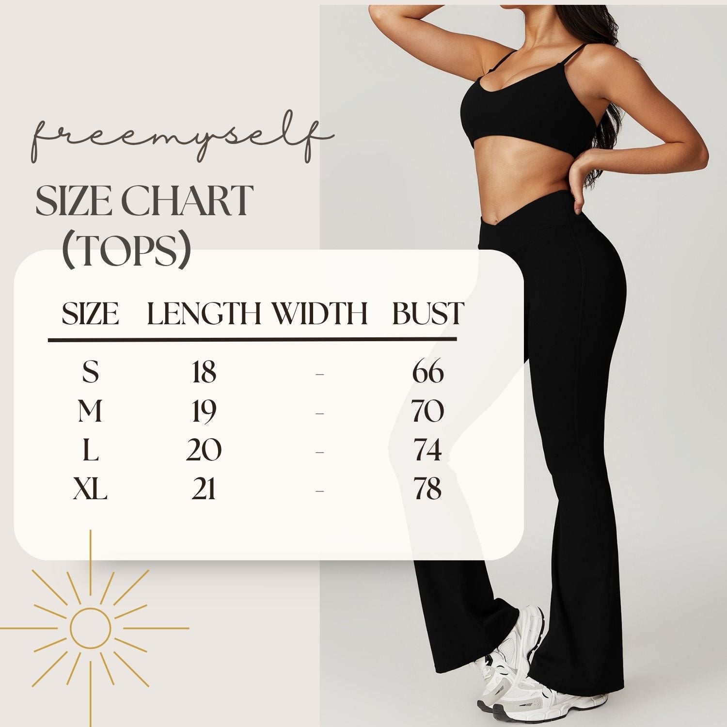 Freemyself recycled Yoga Set - Women's Quick-Dry Fitness Outfit with Strappy Bra & Flared Leggings | Running, Gym Wear
