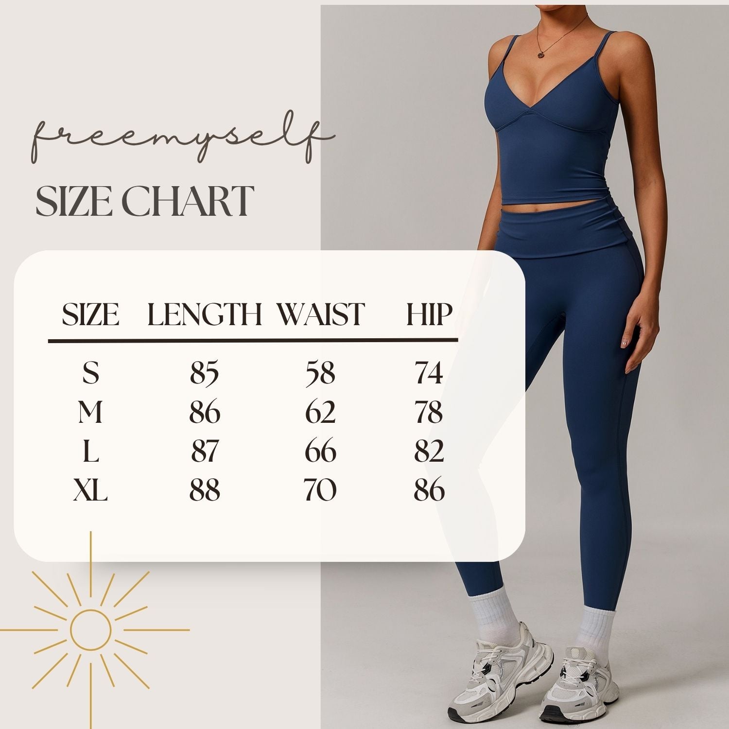Freemyself recycled Fold-Over Yoga Pants - Women's High-Waist Lifting Fit | Everyday Tights for Gym & Lounge