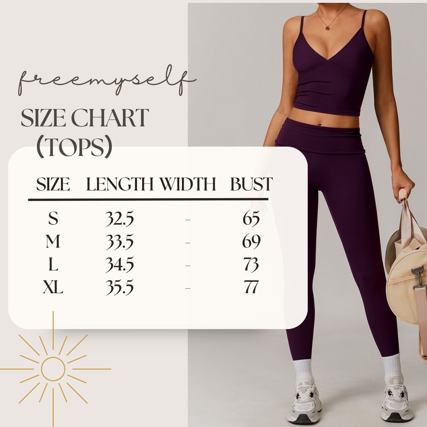 Freemyself recycled Yoga Set - Women's Street-Ready Tank & Skinny Leggings | Gym to Street Running