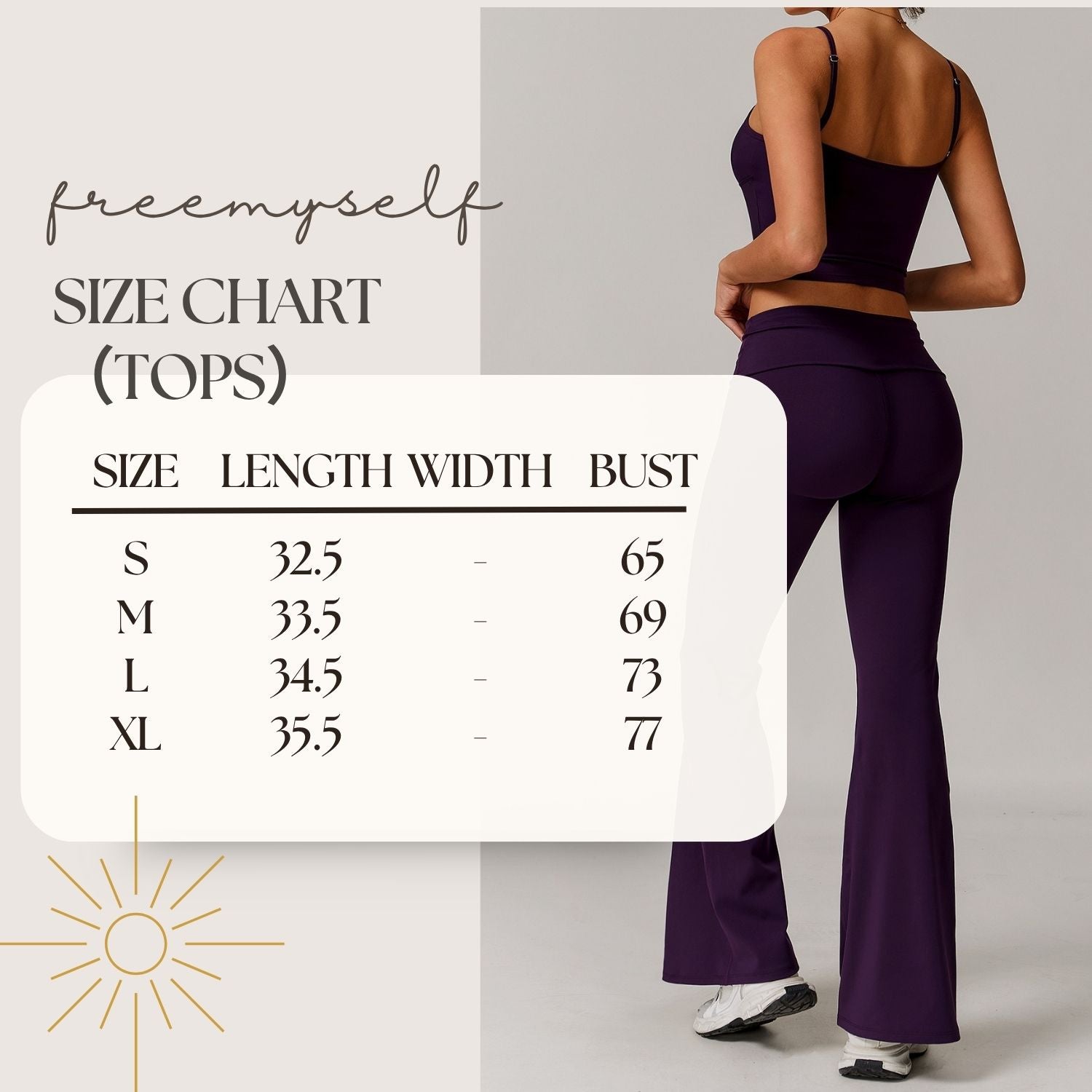 Freemyself recycled Yoga Set - Women's Street-Ready Tank & Flared Leggings | Gym to Street Running