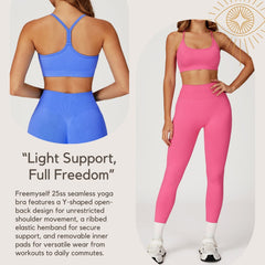 Seamless Yoga Bra with Beautiful Back Design Quick-Dry Premium Sports Bra for Women Running & Fitness Top