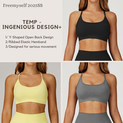 Seamless Yoga Bra with Beautiful Back Design Quick-Dry Premium Sports Bra for Women Running & Fitness Top