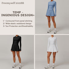 Freemyself UV-Protective Running Set Breathable, Quick-Dry, Cool-Touch Sun Protection Three-Piece Set