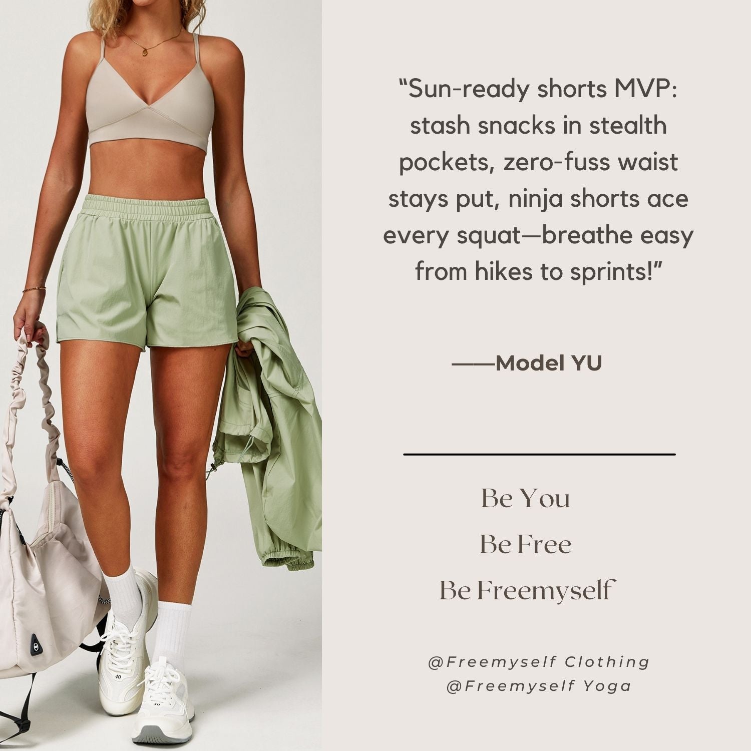 Freemyself Cooling Sunscreen Shorts Anti-Exposure Sports Quick-Dry Shorts Breathable Running Fitness Shorts