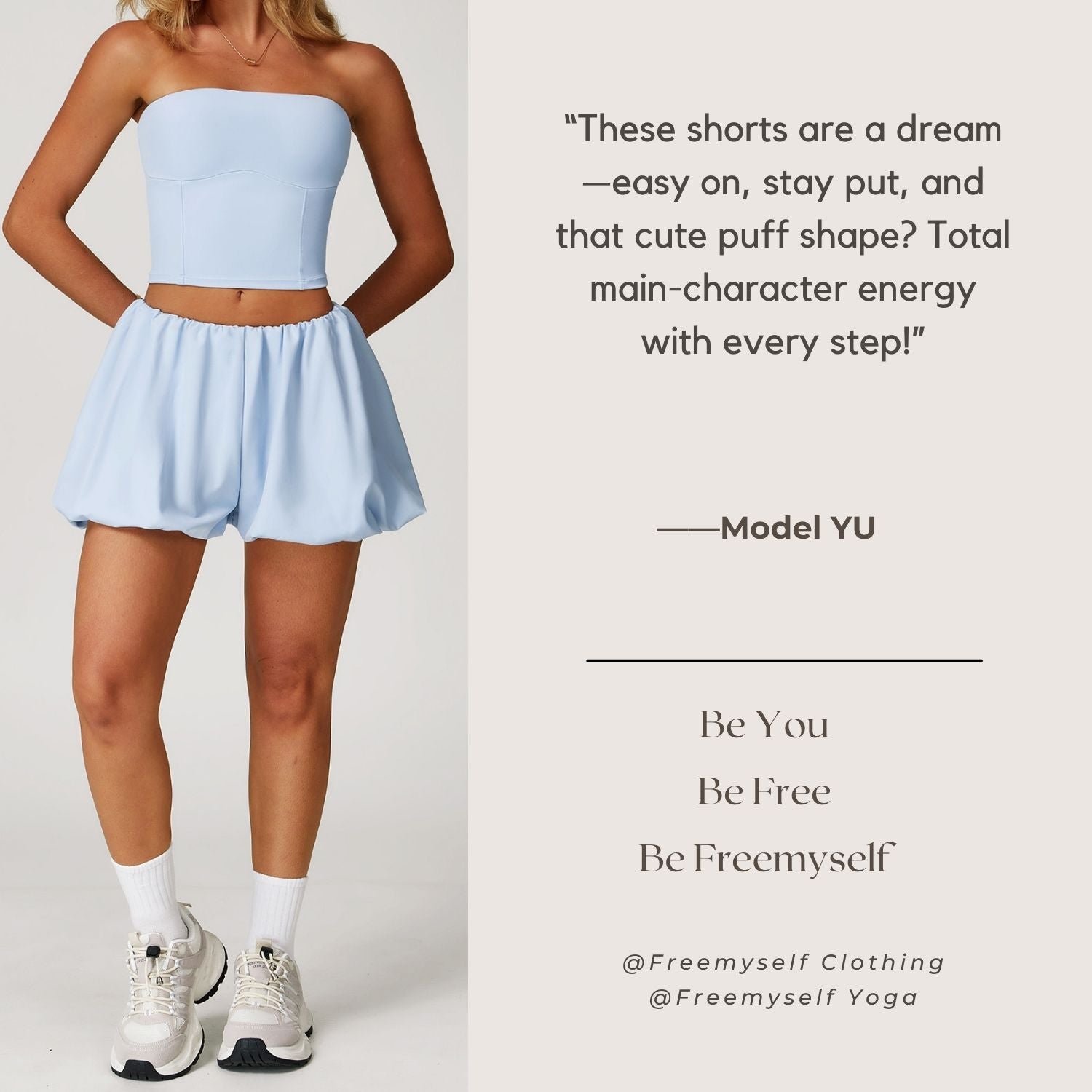 Freemyself Bare-Skin Yoga Shorts UV Protection, Quick-Dry, Breathable, Anti-Exposure Sports Running Fitness Pants