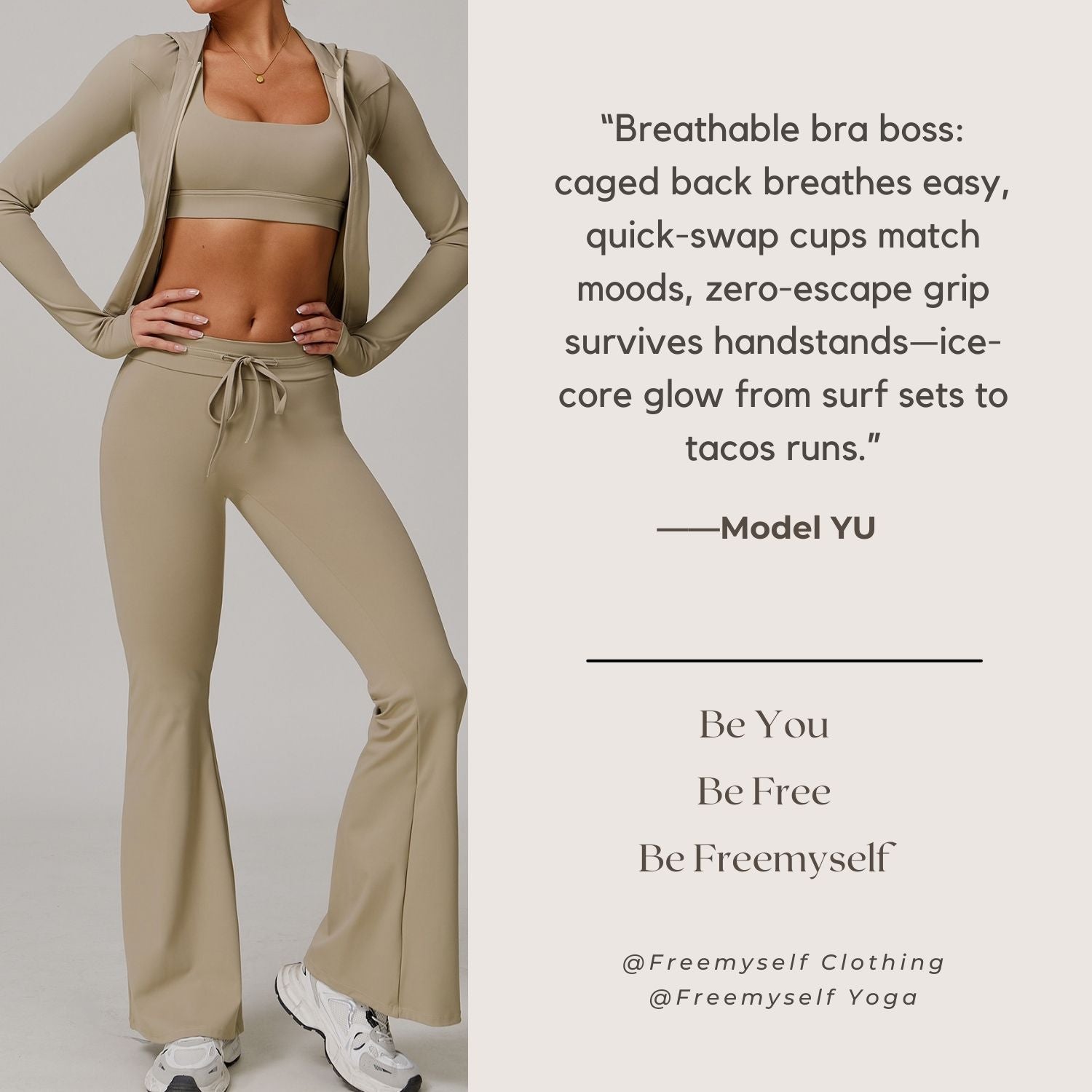 Freemyself UV-Protective Sports Bra with Backless Yoga Top Cooling UV-Blocking Outdoor Fitness Top