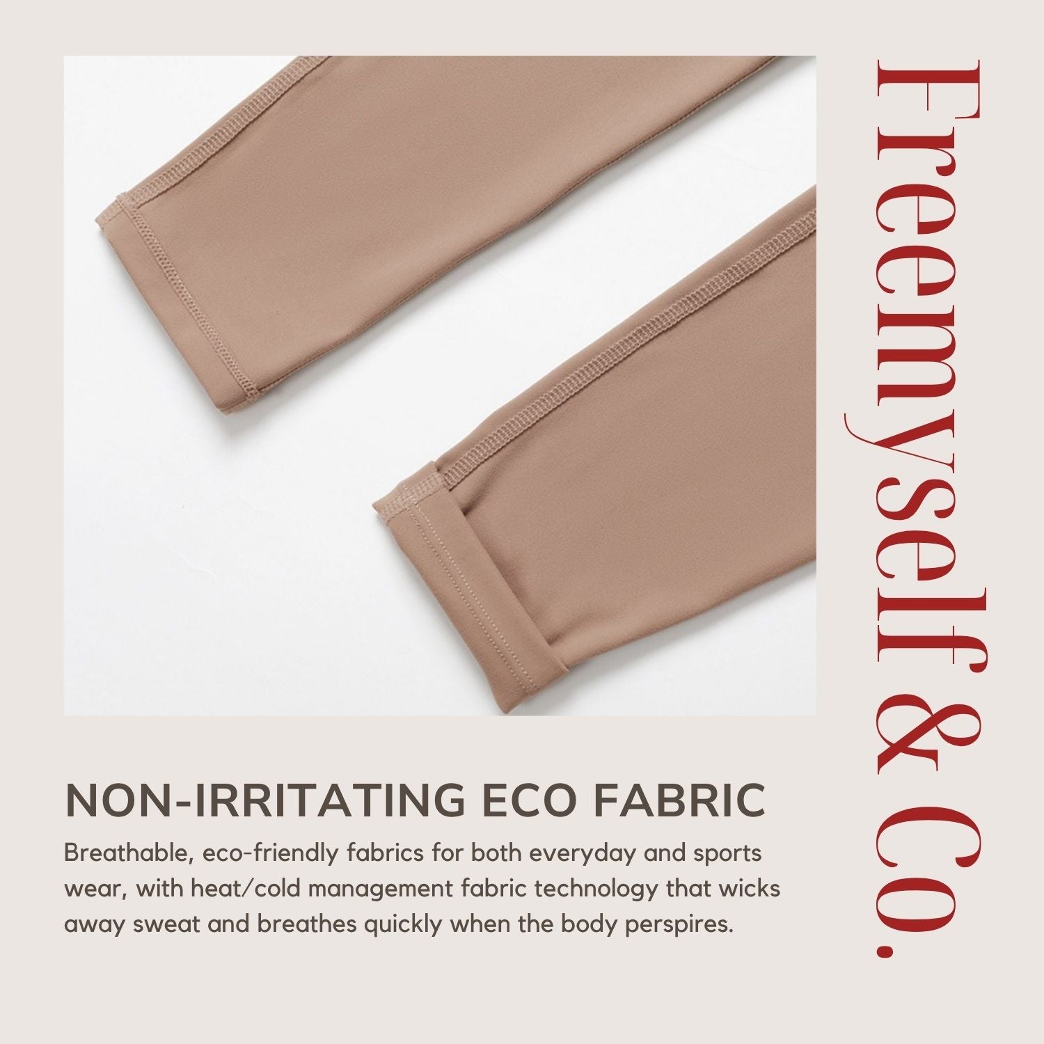 Freemyself recycled Fold-Over Yoga Pants - Women's High-Waist Lifting Fit | Everyday Tights for Gym & Lounge